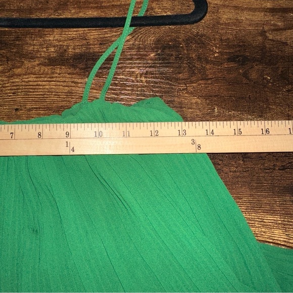 Ethan N Joy Jumpsuit Womens Small Green Wide Leg Pleated Spaghetti Strap Whimsy - Picture 8 of 9